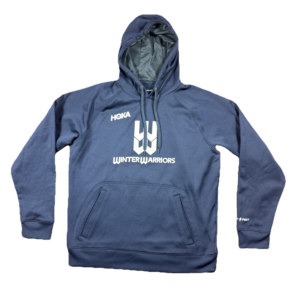 Sport-Tek Hoka Hoodie Mens Medium Navy Blue Pullover Long Sleeve Athletic